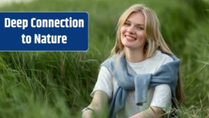 Smiley woman posing in grass.