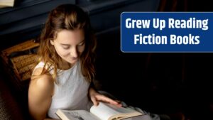 In the soft glow a young woman with flowing hair smiles as she reads a book seated on the sofa The picture captures the essence of reading reflecting her genuine passion for literature.