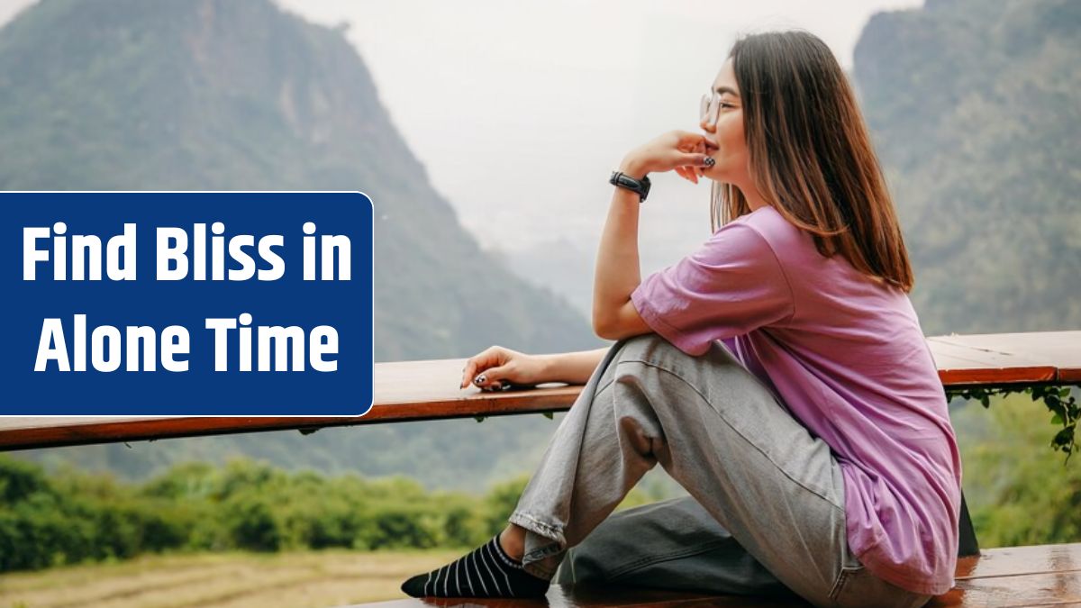 Asian woman sitting and looking out mountains view, people traveling concept.